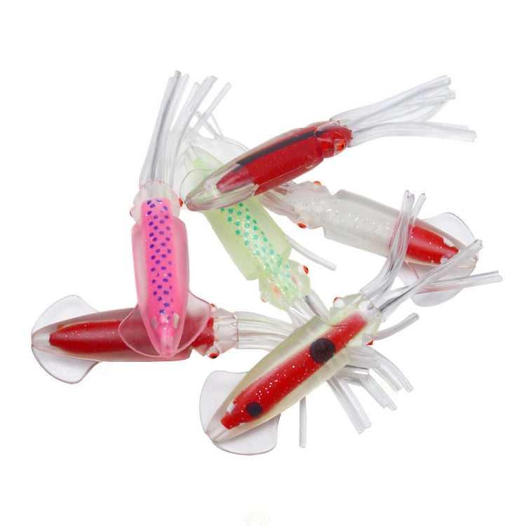 6 PCS / Bag HENGJIA SO1516 12cm / 15cm Colorful Octopus Fake Bait, SO1516