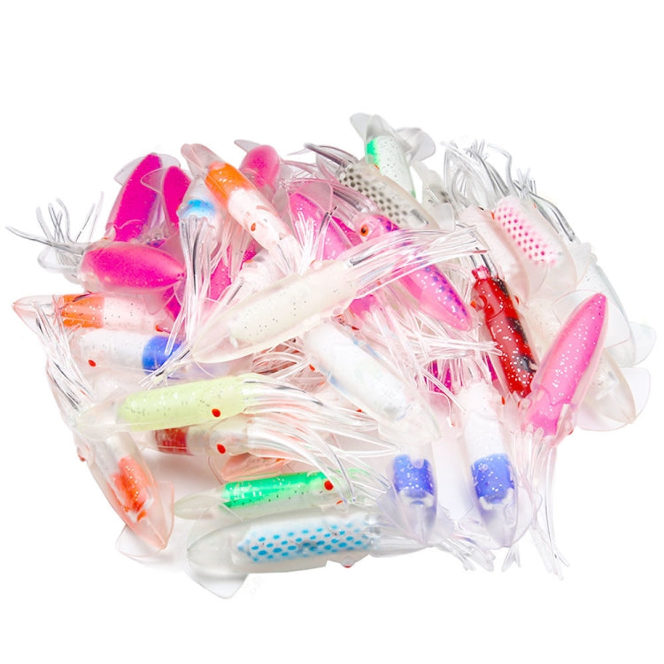 6 PCS / Bag HENGJIA SO1516 12cm / 15cm Colorful Octopus Fake Bait, SO1516