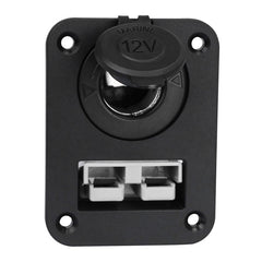Andersen Panel Large Current Plug With 12V Cigarette Lighter Panel Combination, PA5403