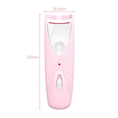 Brick Stone Pattern Electric Heated Eyelash Perming Curler, Pink, Green