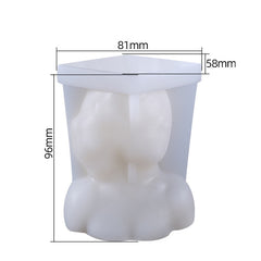 Aromatherapy Plaster Mold Rose Beauty Candle Silicone Mold, Style:, Cover Eyes, Close Eyes