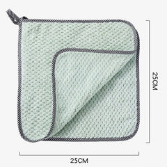 4pcs Hand Towel Hangable Dishcloth Kitchen Rag Non-Stick Oil Absorbent Towel