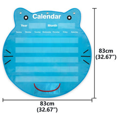 Classroom Decoration Cat Head Calendar Hanging Bag, Cat Head Calendar