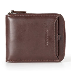 Baellerry D3124 Short PU Leather Wallet Zipper Retro Youth Small Wallet, Black Horizontal, Black Vertical, Brown Horizontal, Brown Vertical, Purple Horizontal, Purple Vertical, Gray Horizontal, Gray Vertical