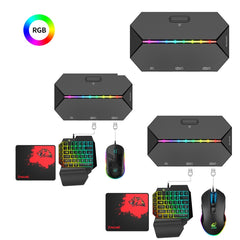 ZIYOU LANG G6L Gamepad To Keyboard Mouse Converter For Nintendo Switch / Xbox / PS4,Specification:, Host, Host + K15 + V1 + Red Pad