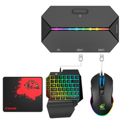 ZIYOU LANG G6L Gamepad To Keyboard Mouse Converter For Nintendo Switch / Xbox / PS4,Specification:, Host, Host + K15 + V1 + Red Pad