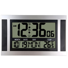 Large Screen LCD Wall Clock Minimalist Electronic Alarm Clock, Large Screen LCD