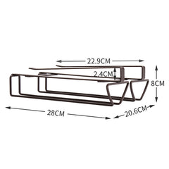 Free Punch Cabinet Wrought Iron Wine Glass Holder Upside Down Rack,Style:, Double Row, Three-row, Four-row, Lengthen Double Row, Single Row