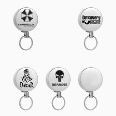 High Resilience Telescopic Steel Wire Anti-Lost Anti-Theft Key Ring