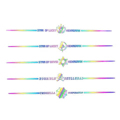 2pcs 60cm Colorful Laser Car Stickers Body Scratches Cover Car Stickers