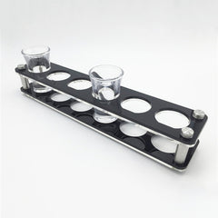 Acrylic Round Hole Wine Glass Holder, 6 Grids, 12 Grids
