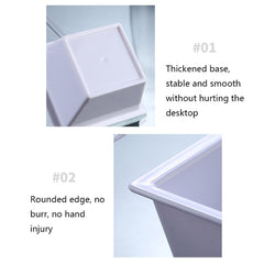 2 PCS Geometric Snack Plate, Small Quartet (White), Small Quartet (Transparent), Big Quartet (White), Big Quartet (Transparent), Hexagonal (Transparent), Quadrilateral (Transparent), Rectangular (Transparent)