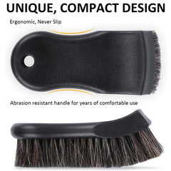 Car Horsehair Interior Leather Brush, Horsehair