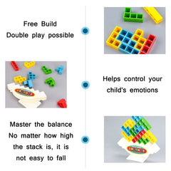Balance Swing Stack High Building Blocks Parent-Child Board Game, 32 PCS, 48 PCS