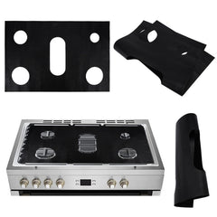 Gas Stove 5-hole Oil-proof Pad Teflon Protective Cover Anti-dirty Pad, 0.2mm, 0.3mm, 0.4mm