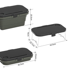 Camping Water Carry Basket Picnic Basket Outdoor Folding Box Can Be Used As Table