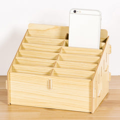 D-86 Office Conference Classroom Mobile Phone Storage Box, Style:, 12 Grids (Walnut), 12 Grids (Oak), 12 Grids (Black Oak), 24 Grids (Walnut), 24 Grids (Black Oak), 36 Grids (Walnut), 36 Grids (Oak), 36 Grids (Black Oak), 48 Grids (Walnut), 48 Grids (O...