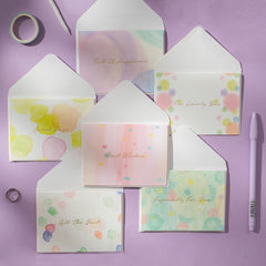 2 Sets Bronzing Mother Day Birthday Card Wishes DIY Envelope Set, 6PCS/Set HK031, 6PCS/Set HK030, 6PCS/Set HK037, 6PCS/Set HK036, 6PCS/Set Live Like Summer Flowers