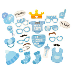 3 Sets Baby Birthday Party Gender Reveal Stickers Photo Props, 30PCS/Set Boy Girl Suit, 25PCS/Set Boys Suit, 25PCS/Set Girls Suit