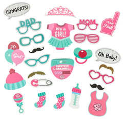 3 Sets Baby Birthday Party Gender Reveal Stickers Photo Props, 30PCS/Set Boy Girl Suit, 25PCS/Set Boys Suit, 25PCS/Set Girls Suit