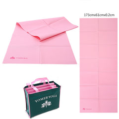 YM15C Portable Travel Thick Fold Yoga Pad Student Nnap Mat, Thickness:, 2mm (Pink), 3mm (Pink), 3mm (Gray), 5mm (Light Gray Print), 5mm (Light Blue Printed), 5mm (Orange Print), 5mm (Rose Red Print), 5mm (Purple Print), 5mm (Gray Print)                ...