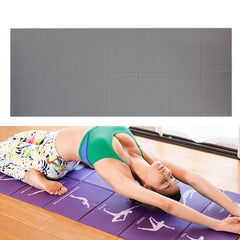 YM15C Portable Travel Thick Fold Yoga Pad Student Nnap Mat, Thickness:, 8mm (Gray)