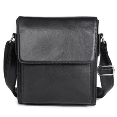 Vintage Crazy Horse Leather Men Shoulder Bag Messenger Bag, Black, Brown, Dark Brown, Brown Yellow