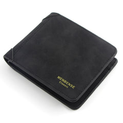 Menbense Matte Short Large Capacity Fashion Casual Adapter Male Wallet, Light Grey, Navy Blue, Black, Dark Gray, Light Brown