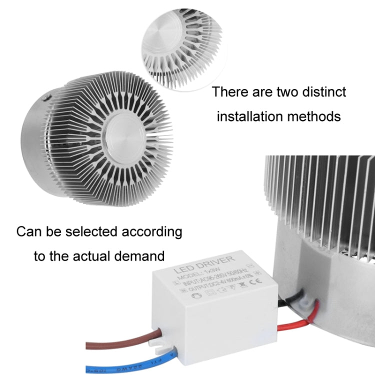 LED Aluminum Aisle Light Sunflower Corridor Lamp Decorative Light, Invisible Installation 1W, Invisible Installation 3W