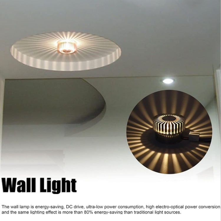 LED Aluminum Aisle Light Sunflower Corridor Lamp Decorative Light, Invisible Installation 1W, Invisible Installation 3W