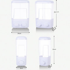 Hotel Bathroom Manual Soap Machine Wall Hanging Paste Transparent Soap, Single Head, Double Head
