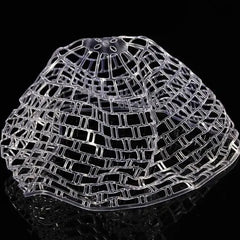 Transparent Soft Rubber Fishing Net Replacement Bag, Size: Large 120cm, Large 120cm, Medium 100cm