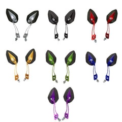 Aluminum Alloy Motorcycle Large-view Rearview Mirror Modification, Silver, Black, Red, Gold, Green, Blue, Purple