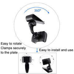 Car Sun Visor Bracket Car Mobile Phone Buckle Holder, Black