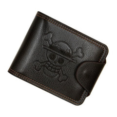 MenBense Men Multi-Card 2 Fold Short Wallet Carrying Card Case, Black, Brown