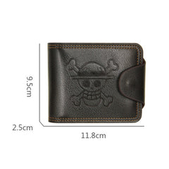MenBense Men Multi-Card 2 Fold Short Wallet Carrying Card Case, Black, Brown