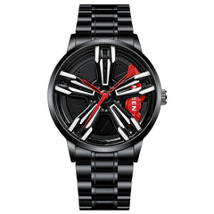 FNGEEN L001 Motorcycle Element Wheel Metal Men Watch, Black steel Red Surface, Black Steel Green Surface, White Steel Red Surface, White Steel Green Surface, Black Net Black Steel Red Surface, Black Net Black Steel Green Surface                        ...