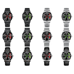 FNGEEN L001 Motorcycle Element Wheel Metal Men Watch, Black steel Red Surface, Black Steel Green Surface, White Steel Red Surface, White Steel Green Surface, Black Net Black Steel Red Surface, Black Net Black Steel Green Surface                        ...