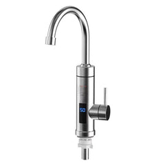 Household Kitchen Electric Hot Water Fauce EU Plug, Style:, Stainless Steel Type, Stainless Steel Universal Pipe Type