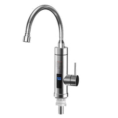 Household Kitchen Electric Hot Water Fauce EU Plug, Style:, Stainless Steel Type, Stainless Steel Universal Pipe Type