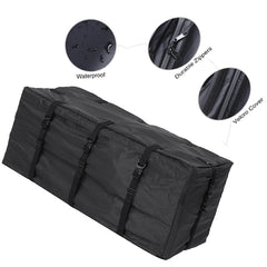 420D Waterproof Cloth Double Zipper 8 Buckle Roof Bag Luggage Bag,Style: Roof Bag+Non-slip Mat, Only Roof Bag, Roof Bag+Non-slip Mat