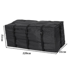 420D Waterproof Cloth Double Zipper 8 Buckle Roof Bag Luggage Bag,Style: Roof Bag+Non-slip Mat, Only Roof Bag, Roof Bag+Non-slip Mat