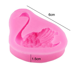 2 PCS Swan Baking Silicone Mould Cake Decorating Mould, Swan