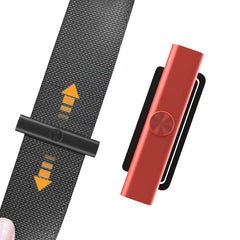 Car Safety Belt Holder Non-Slip Limiter Slack Adjuster, Metal Silver, Metal Deep Gray, Metal Red