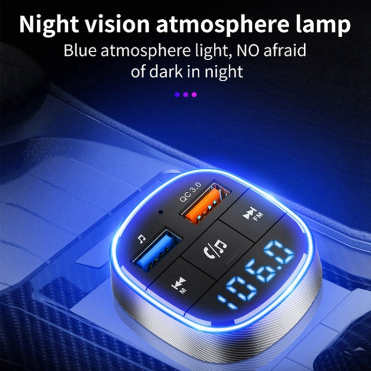 QC3.0 Fast Charge Car Bluetooth MP3 Player Car FM Transmitter, QC3.0 Fast Charge