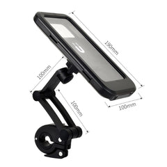 Bicycle Mobile Phone Holder Mountain Bike Waterproof Bag, Black