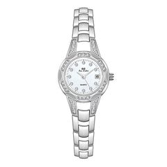 BS Bee Sister FA1679  Ladies Diamond Chain Watch Cute Small Round Watch With Calendar, Silver, Gold, Rose Gold