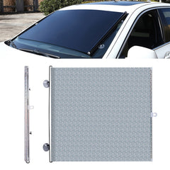 Suction Cup Car Shade Curtain Window Telescopic Roller Blind, Size: 50x125cm Silver Laser, 45x125cm Silver Lyser, 40x60cm Silver Lyser, 40x125cm Silver Lyser, 50x125cm Silver Laser, 40x125cm Black Mesh