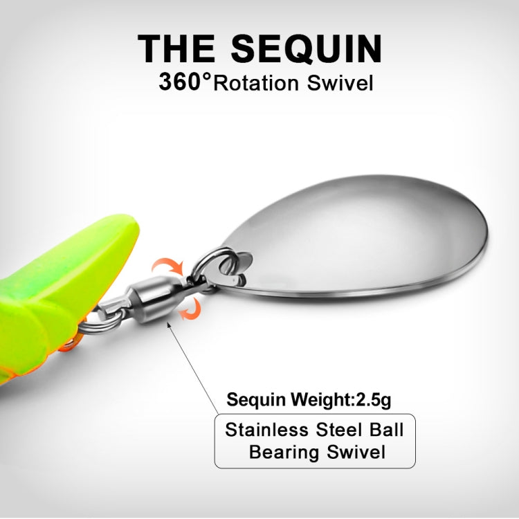 Lead Material Fish Shape Anti-hanging Bottom Hook, 15g