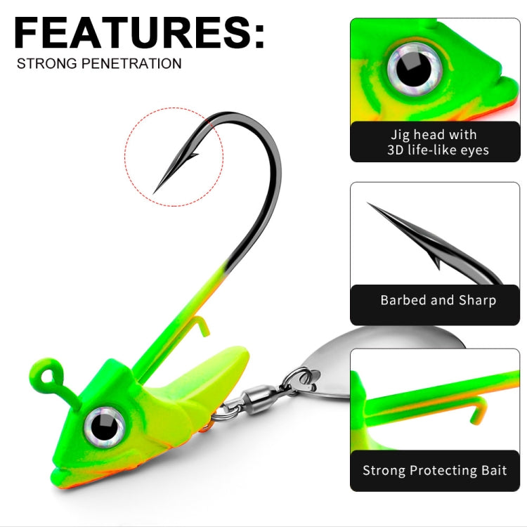 Lead Material Fish Shape Anti-hanging Bottom Hook, 15g